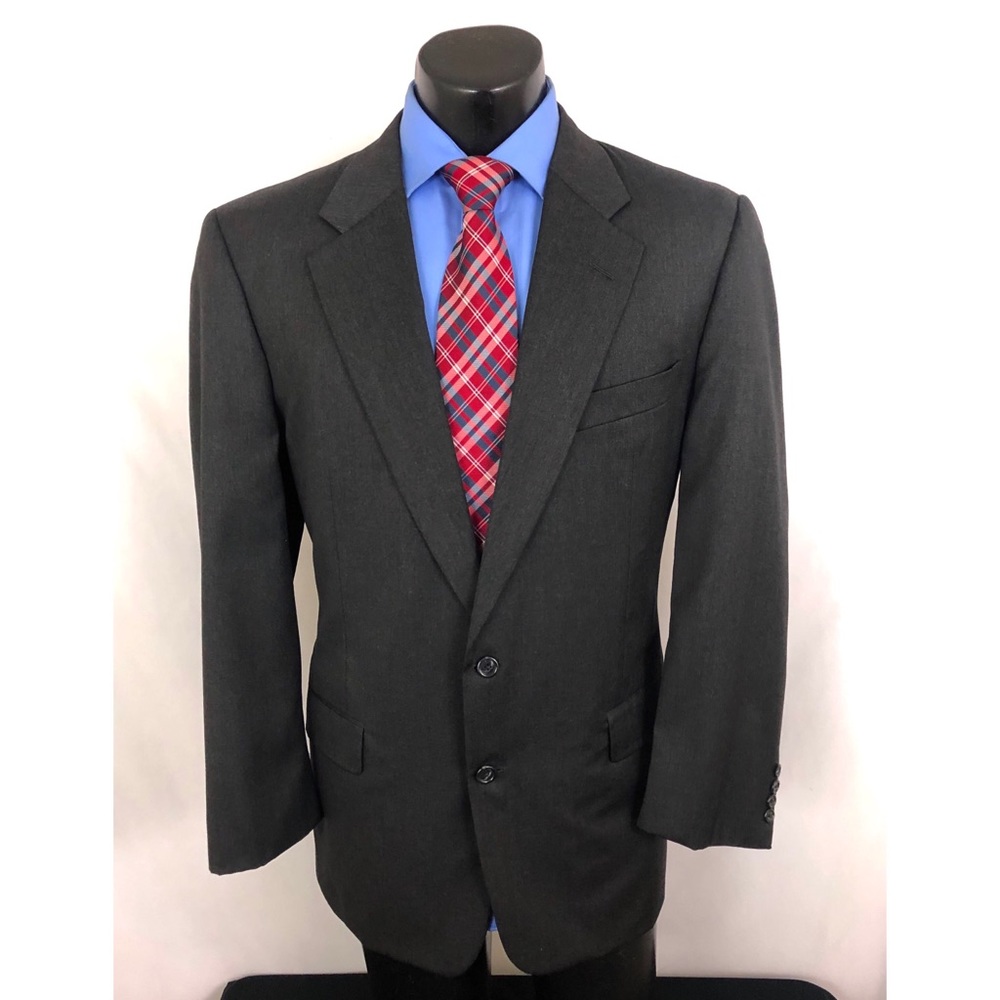 Hickey Freeman Nordstrom Sport Coat Gray Wool 44L